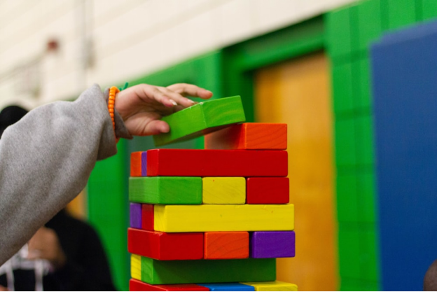  Kids playing in a school